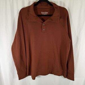 Duck Camp Sweater Women's XL Orange Turtleneck Wool Bl Outdoor Pullover Waffled